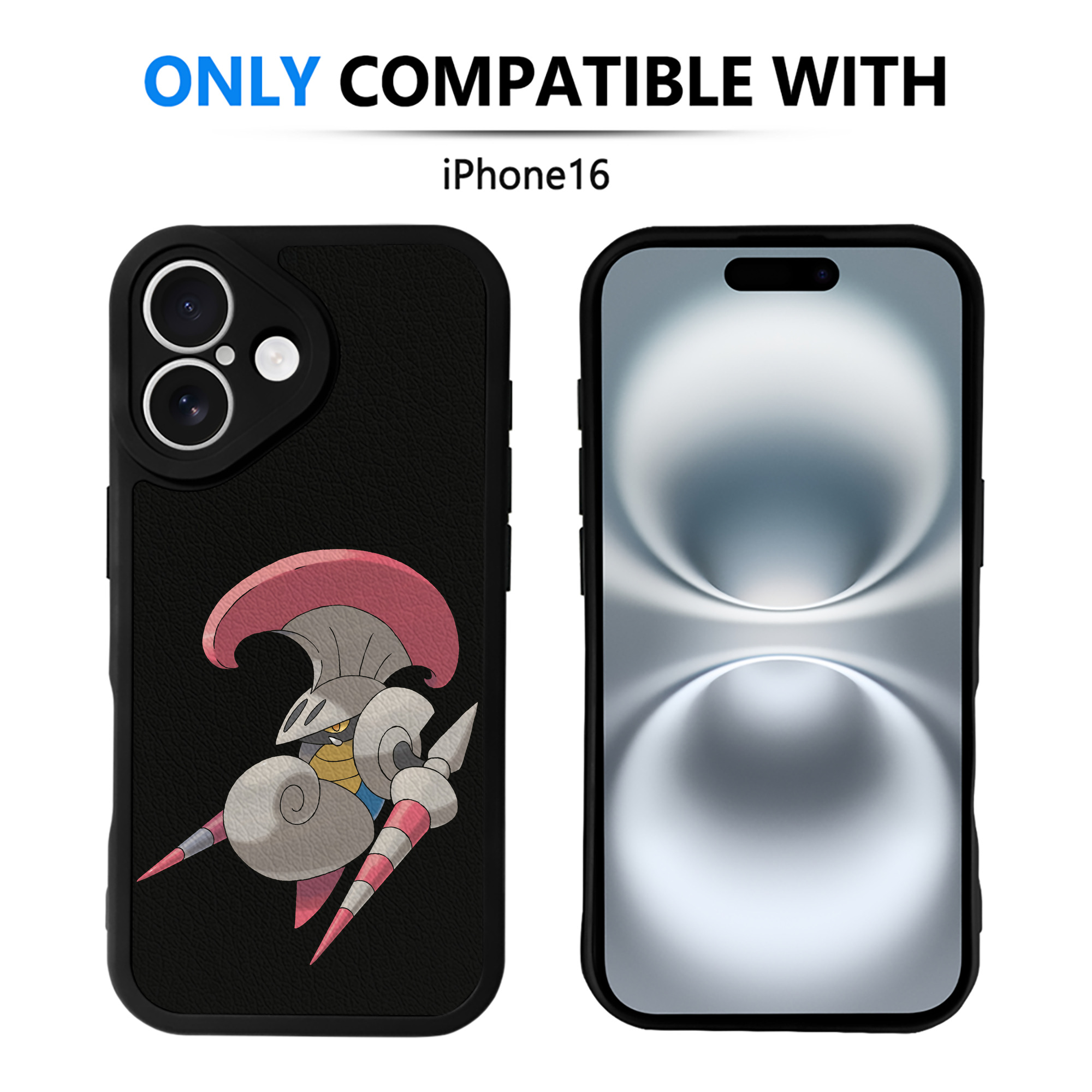 （画像用） ポケットモンスター Pokémon 【iPhone 16シリーズ対応】シリコンスマホケース（レザー調） 材質：シリコン